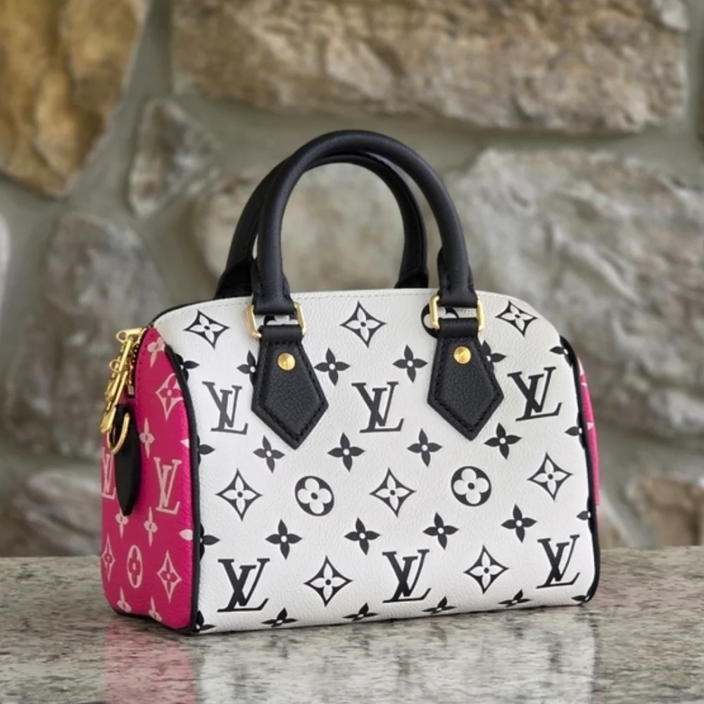 Louis Vuitton Black & Pink Spring In The City Speedy 20 - Picture 4 of 9